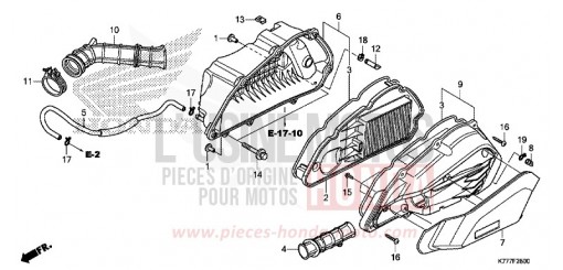 AIR CLEANER SH125ADK de 2019